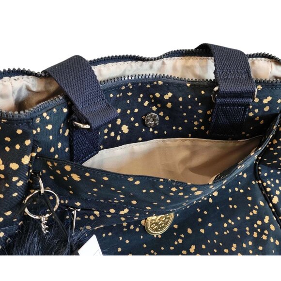 brand new vintage Kipling REVIR tote multi-use crossbody bag snowflake blue - Picture 2 of 9